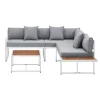 Juskys St. Tropez 4-persoons Loungeset - Grey