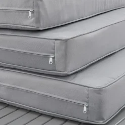 Juskys St. Tropez 4-persoons Loungeset - Grey