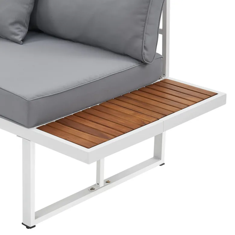 Juskys St. Tropez 4-persoons Loungeset - Grey