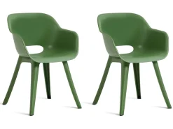 Keter Akola set van 2 tuinstoelen - Green