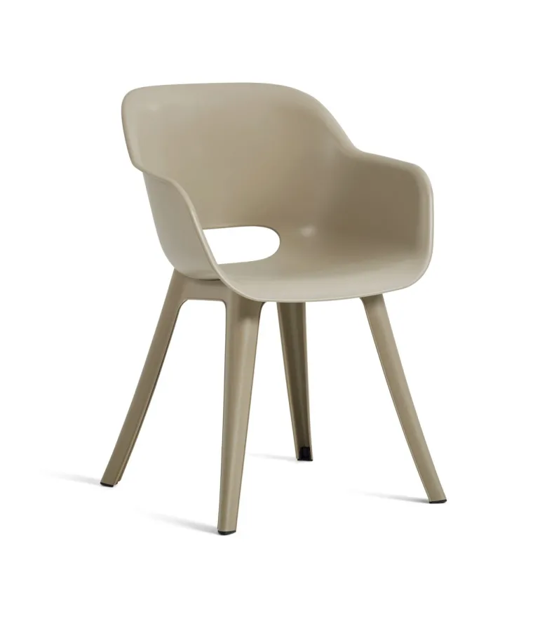 Keter Akola set van 2 tuinstoelen - Taupe