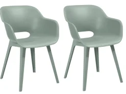 Keter Akola set van 2 tuinstoelen - Vintage Green