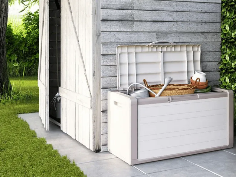 Keter gulliver tuinbox - 300l - 118x55x49cm - beige
