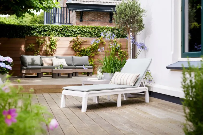 Keter Mallorca ligbed met kussen - Sage Green