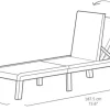 Keter Mallorca ligbed met kussen - Anthracite