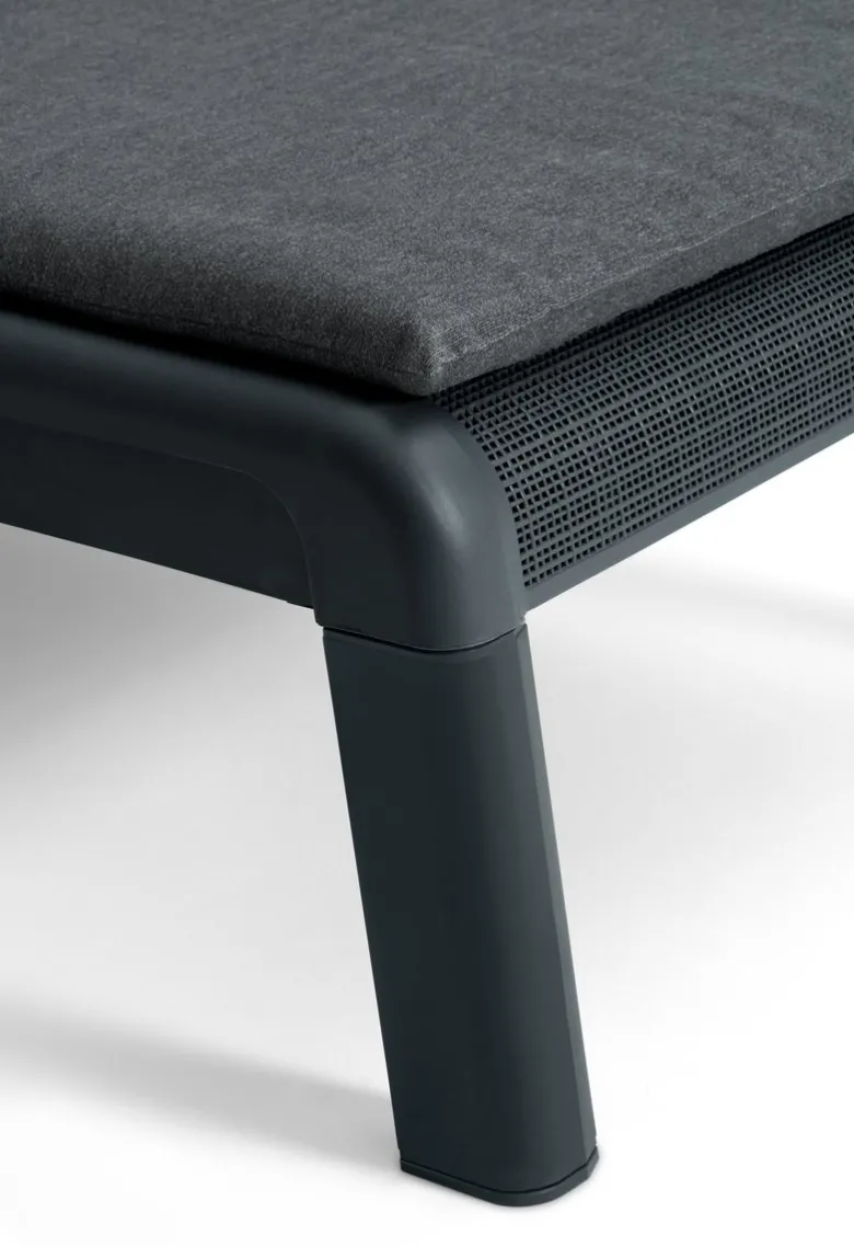 Keter Mallorca ligbed met kussen - Anthracite