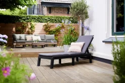 Keter Mallorca ligbed met kussen - Anthracite