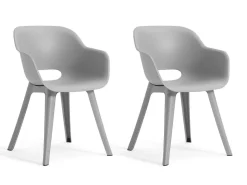 Keter Noa set van 2 tuinstoelen - Grey