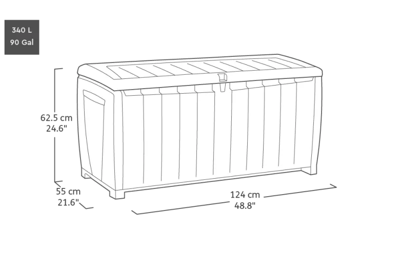Keter Novel opbergbox - 340 liter