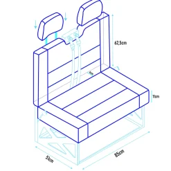 K'Foam OKB Frame Komfort Seat met Isofix - Basic Black