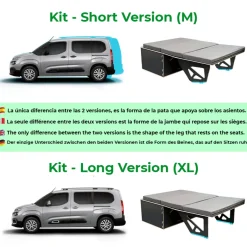 K'Foam Peugeot Rifter en Partner korte meubelset