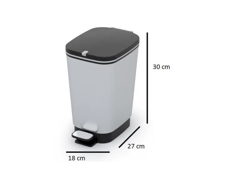 Kis Chic Bin 10 liter pedaalemmer - Silver