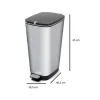 Kis Chic Bin 30 liter pedaalemmer - Silver