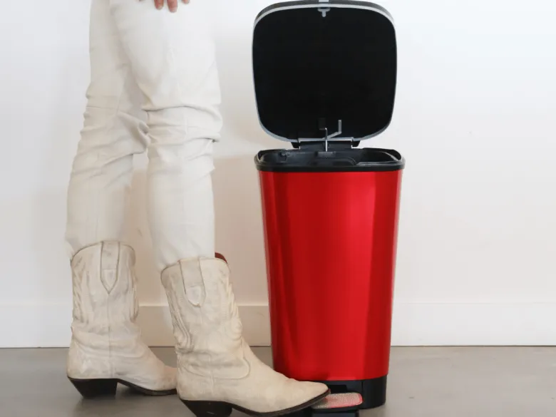 Kis Chic Bin 30 liter pedaalemmer - Red