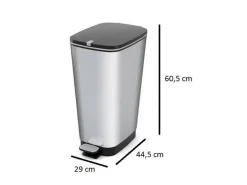 Kis Chic Bin 50 Liter pedaalemmer - Silver