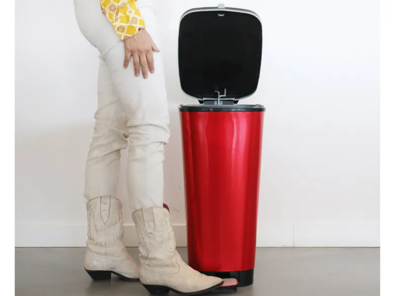 Kis Chic Bin 50 liter pedaalemmer - Red