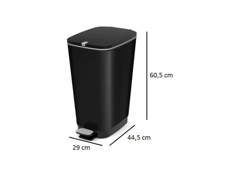 Kis Chic Bin 50 liter pedaalemmer - Black