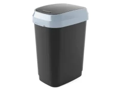 Kis Dual Swing M 25 liter prullenbak - Black/Grey