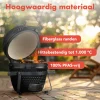 KitchenBrothers 13 Inch Kamado BBQ Deluxe Set - Black