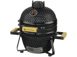 KitchenBrothers 13 Inch Kamado BBQ Deluxe Set - Black
