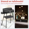 KitchenBrothers 2-in-1 elektrische barbecue - Black