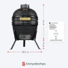KitchenBrothers Kamado Houtskool Barbecue - 13 inch