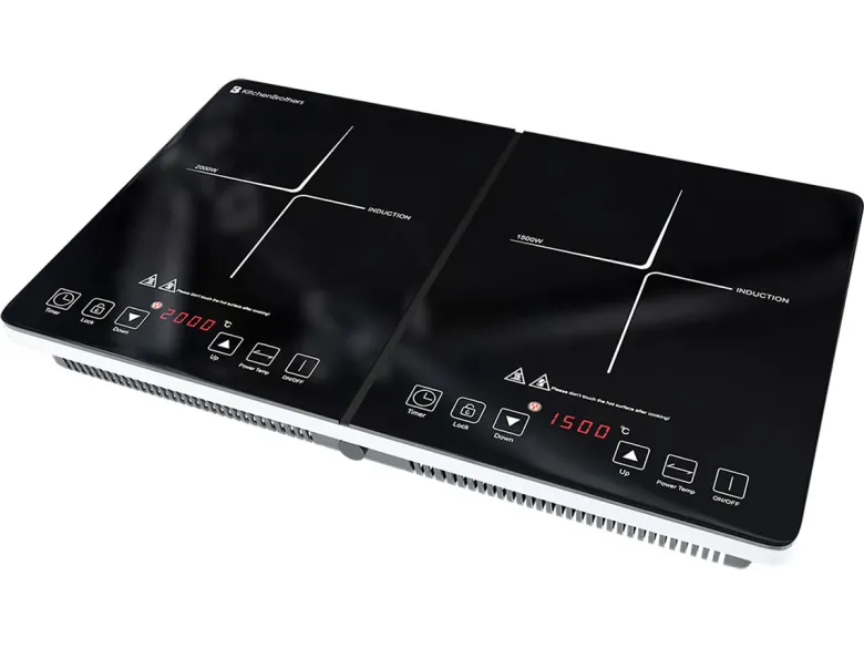 KitchenBrothers 2 pits inductie kookplaat - RVS