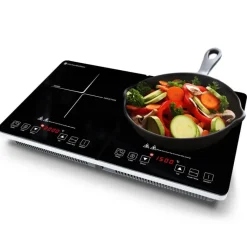 KitchenBrothers 2 pits inductie kookplaat - RVS
