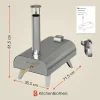 KitchenBrothers RVS hougestookte pizzaoven