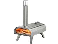KitchenBrothers RVS Pizza Oven met beschermhoes