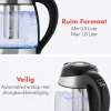 KitchenBrothers waterkoker met theefilter - 1.8 liter