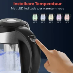 KitchenBrothers waterkoker met theefilter - 1.8 liter