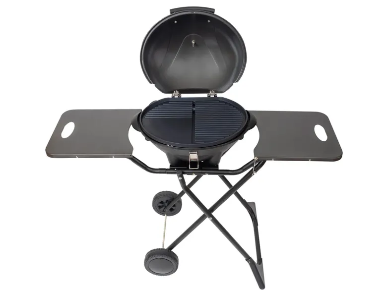 KitchenBrothers 2400 watt elektrische barbecue met wielen