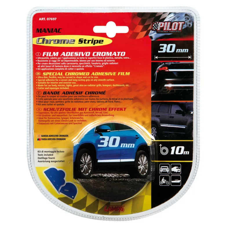 Lampa chromen tape - 30 mm x 10 meter