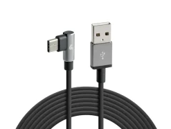 Lampa 2 meter USB > USB-C kabel - 90 graden