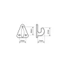 Lampa multifunctionele ABS-haken - Set van 10
