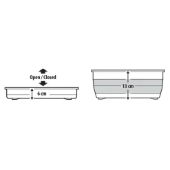 Lampa opvouwbaar afdruiprek - 9 liter