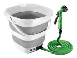 Lampa opvouwbare emmer met oplaadbare batterijpomp - 15 liter