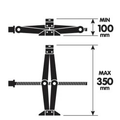 Lampa schaarkrik met ratel - 1000 kg
