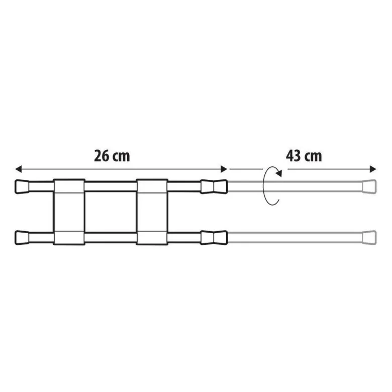 Lampa vastzetstangen - 26-43 cm