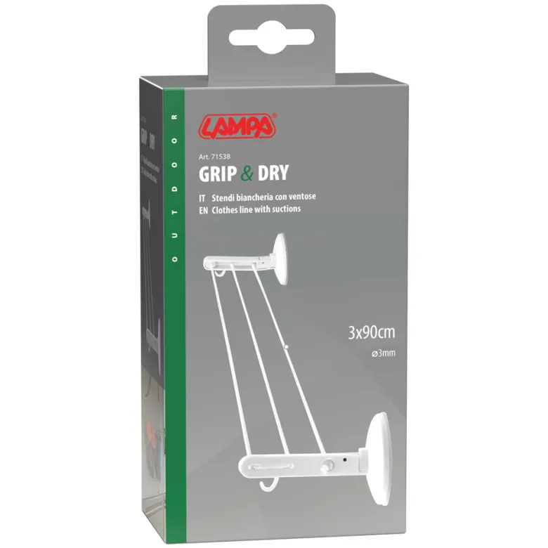 Lampa waslijn met zuignappen – 90×3 cm
