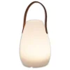 LED bolle lamp met leren hanger