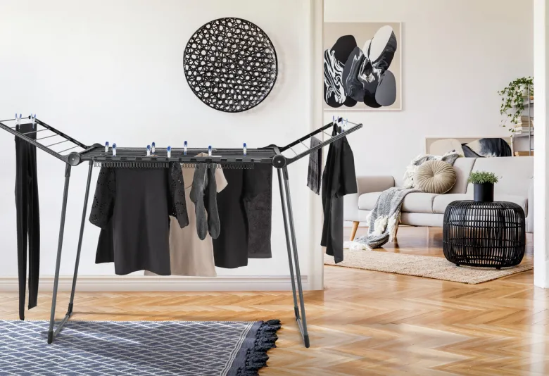 Leifheit Pegasus 150 solid slim droogrek - Black