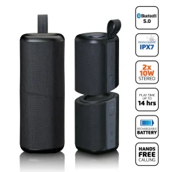 Lenco BTP-400BK 2 in 1 Bluetooth speaker
