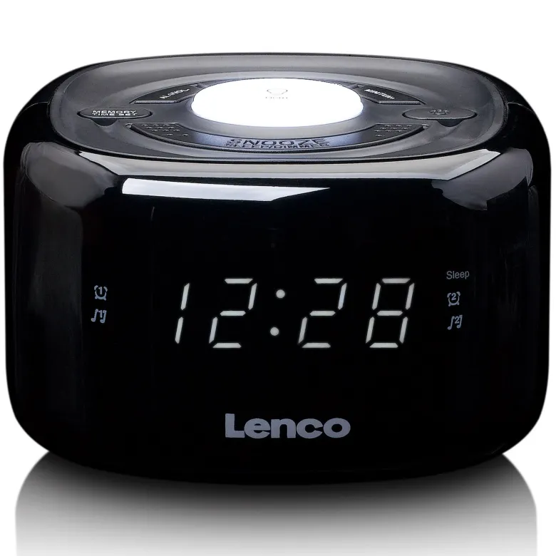 Lenco CR-12BK FM Wekkerradio