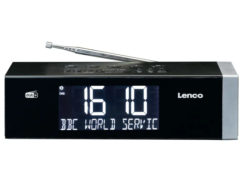 Lenco CR-640BK Stereo FM wekkerradio