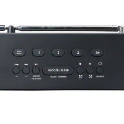 Lenco CR-640BK Stereo FM wekkerradio