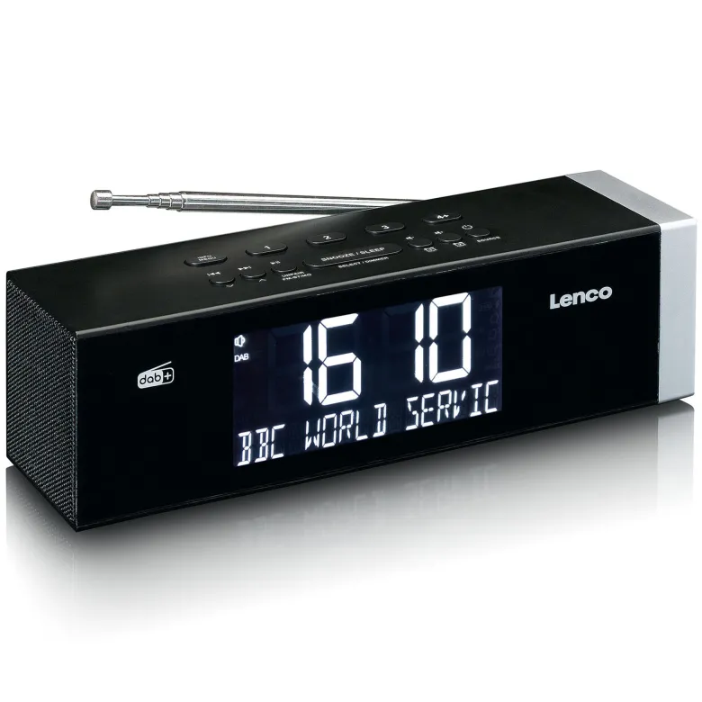 Lenco CR-640BK Stereo FM wekkerradio