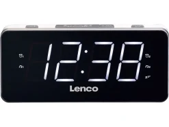 Lenco CR-18 White PLL FM wekkerradio