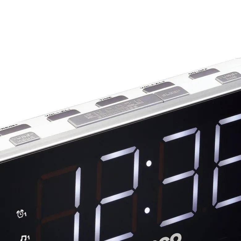 Lenco CR-18 White PLL FM wekkerradio